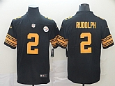 Nike Steelers 2 Mason Rudolph Black Color Rush Limited Jersey,baseball caps,new era cap wholesale,wholesale hats